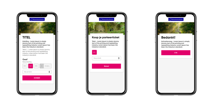 Natuurmonumenten telefoon voorbeeld