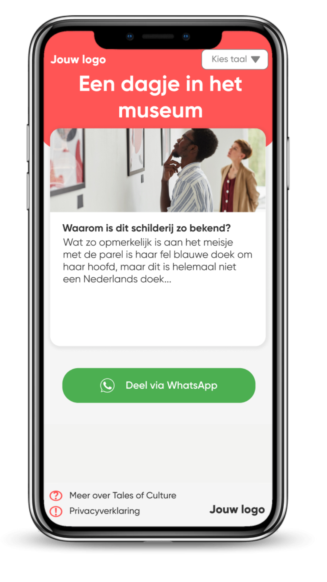 Voorbeeld ansichtkaart journey