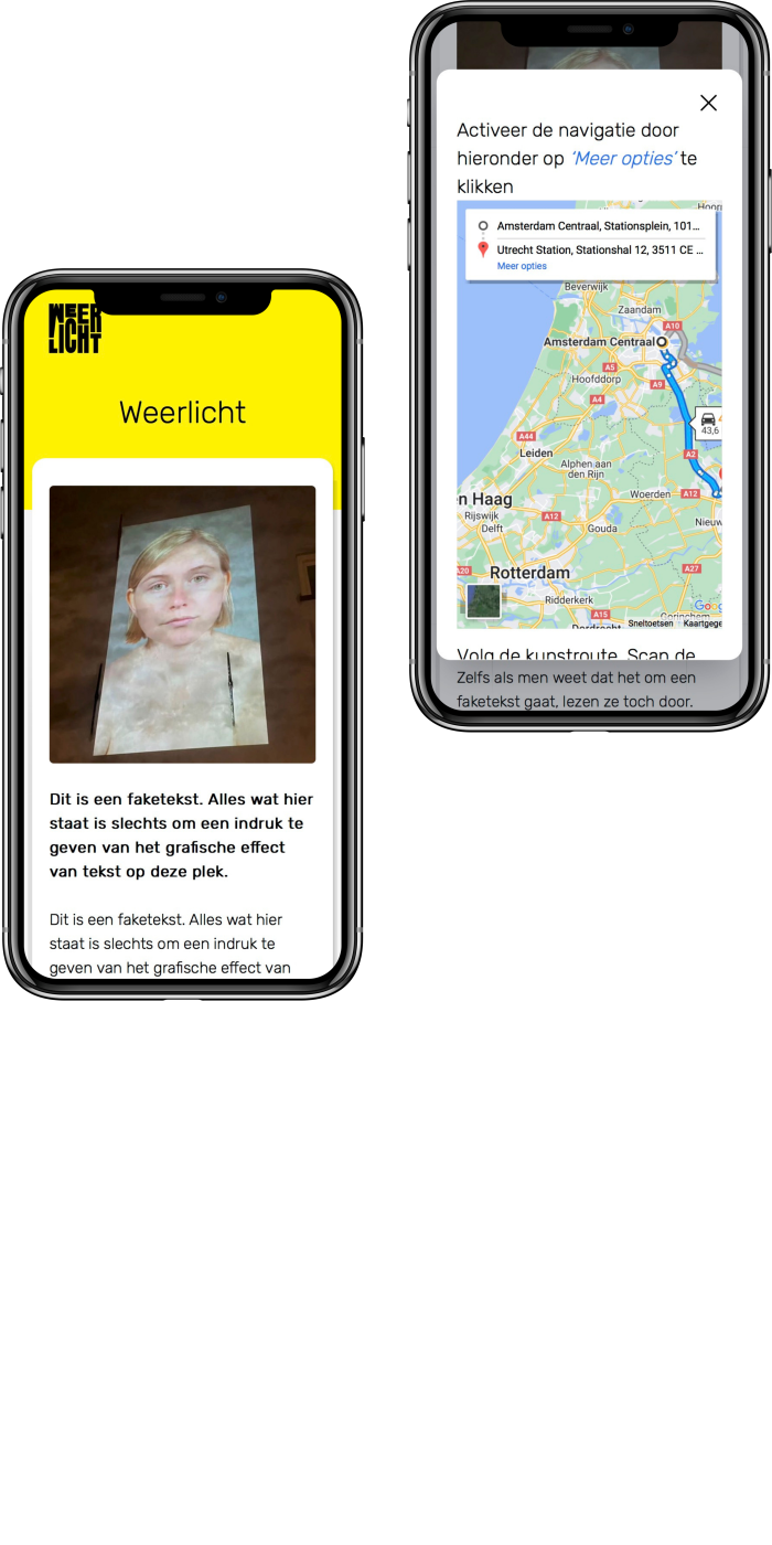 voorbeeld kunstroute weerlicht